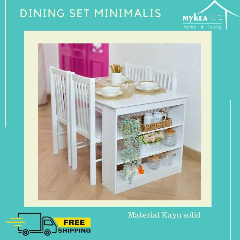 Jual Dining Set /Meja Makan Minimalis Bianca (FREE ONGKIR JAWA ...