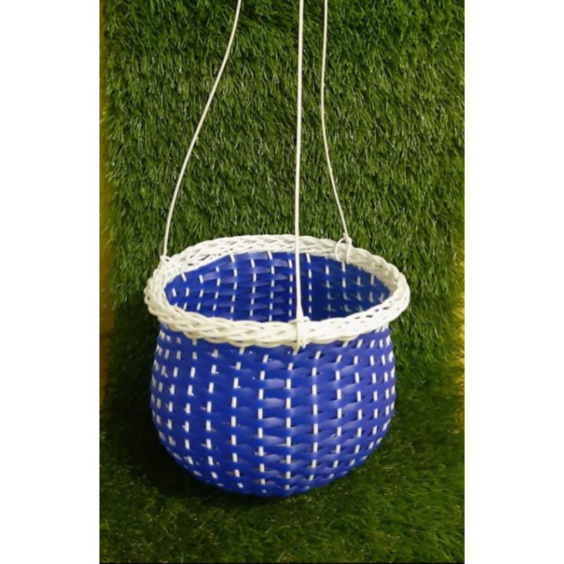 Jual Pot Gantung Anyam Rotan Sintetis Gendok D17cm/ pot gendok | Shopee ...