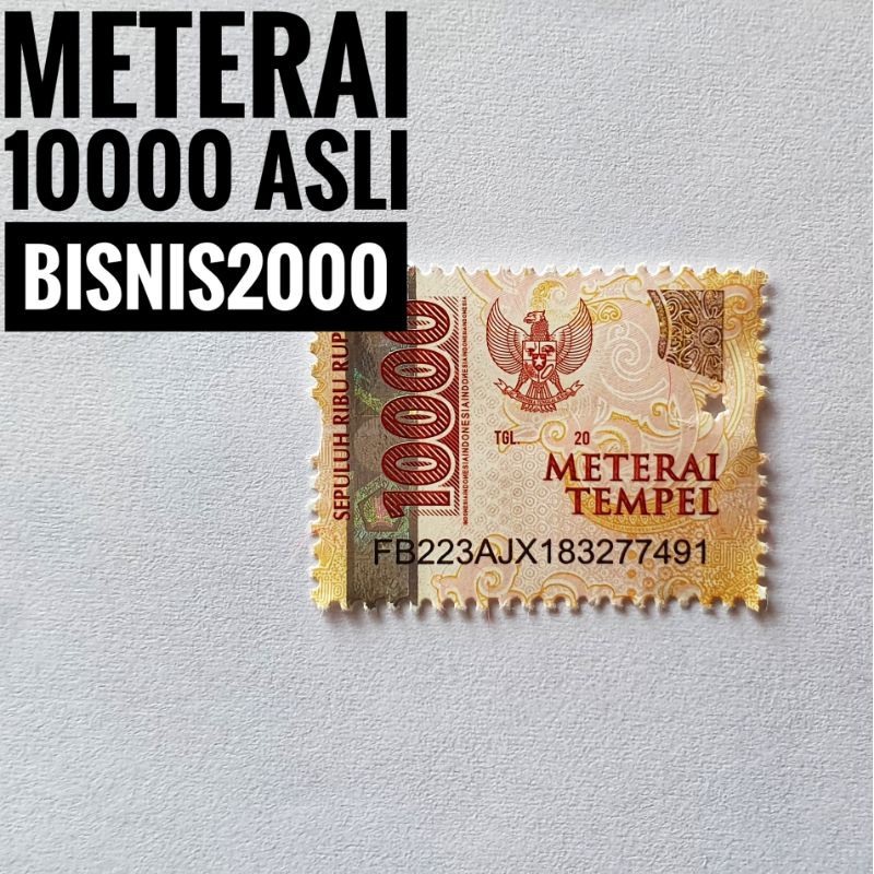 Jual Meterai Tempel 10000 Meterai 10 000 Meterai 10000 Materai