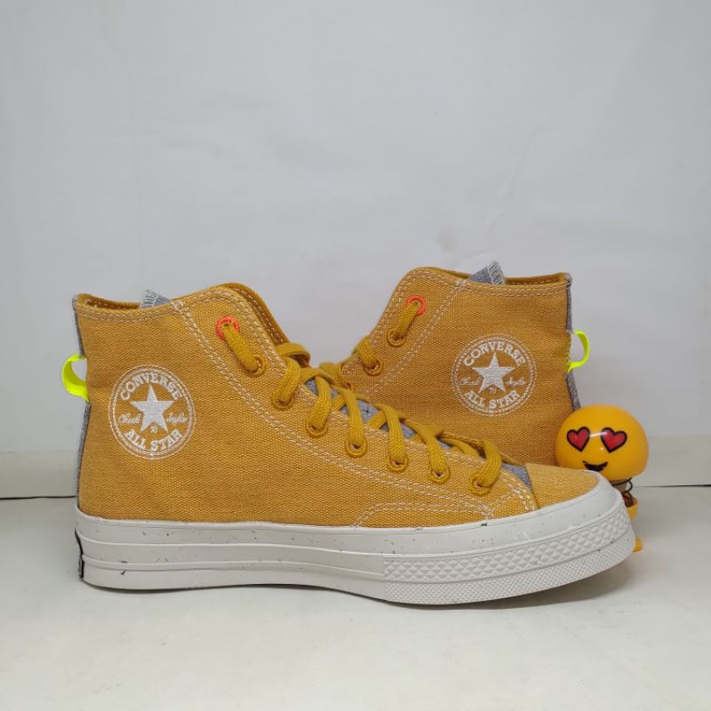 CONVERSE CHUCK 70 HI RENEW SAFFRON YELLOW ORIGINAL 168615C