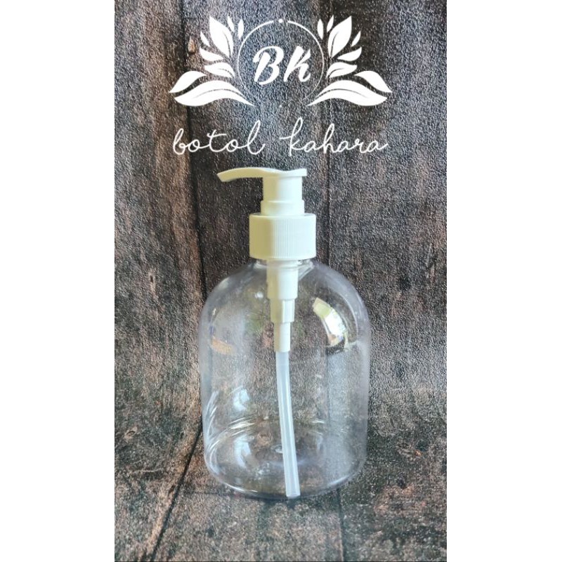 Jual Botol 500ml PUMP bulat / botol gentong 500ml ( Bisa Satuan ...