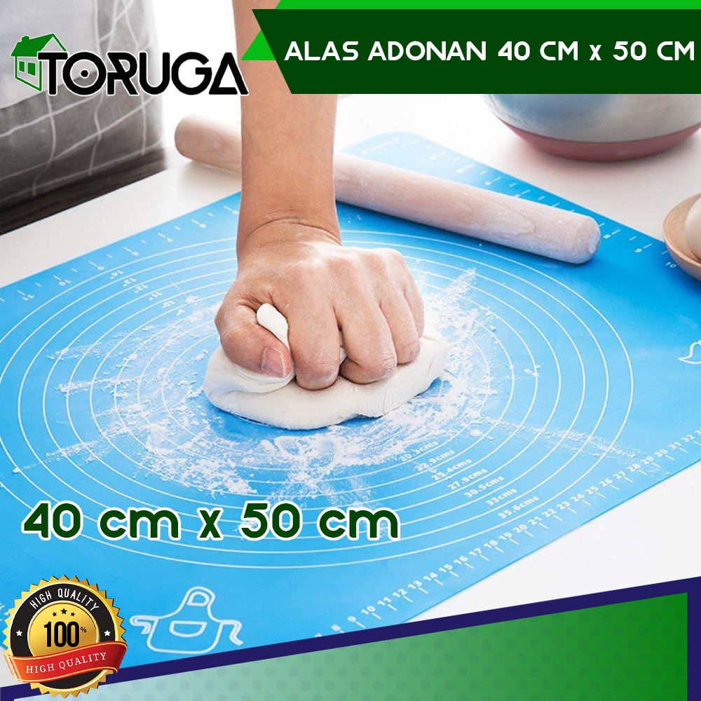Jual Alas Adonan Silikon Tatakan Baking Roti Pizza Fondant Silicone Mat ...