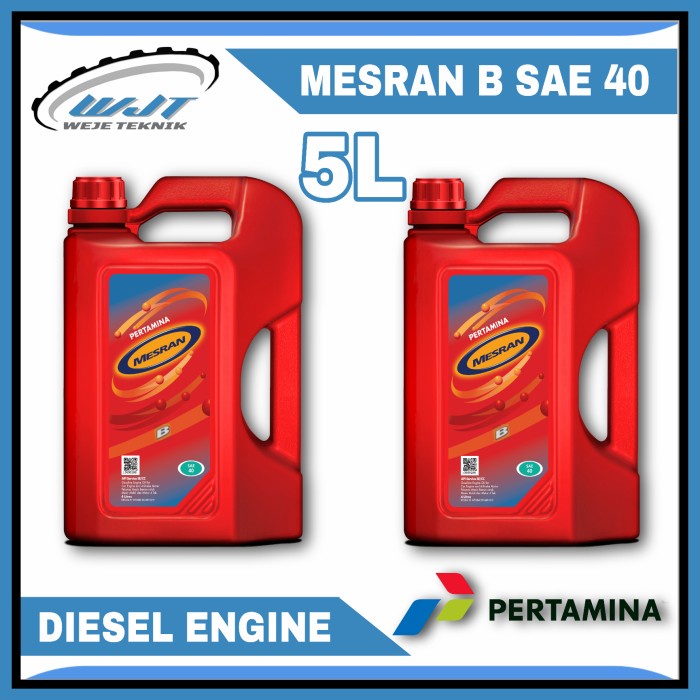 Jual MESRAN B SAE 40 KHUSUS UNTUK SEGALA MACAM MESIN DIESEL UKURAN 5 ...