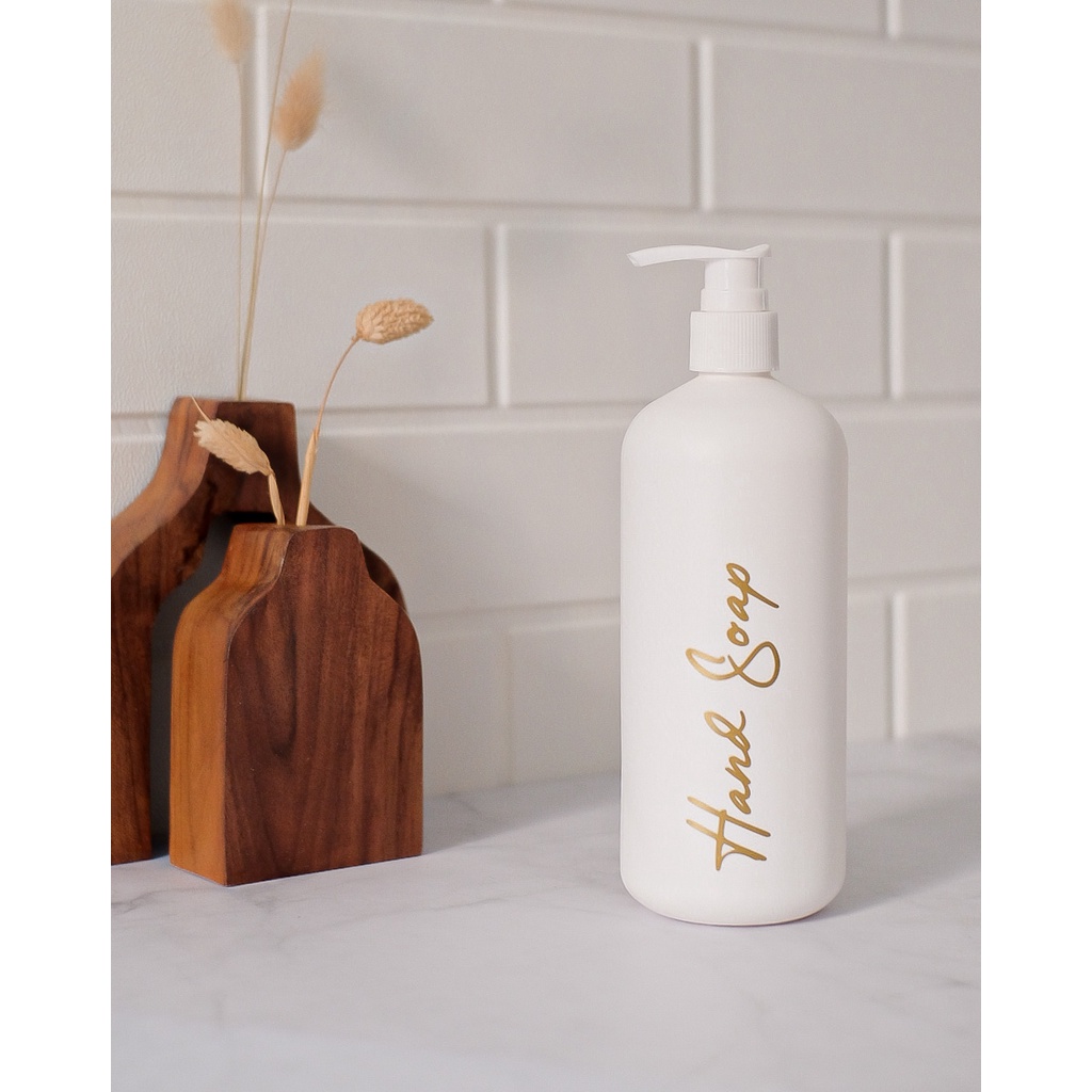Jual BOTOL SABUN SHAMPOO CUCI TANGAN CUCI PIRING 500ML PUTIH REFILL ...