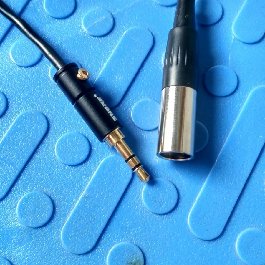 Jual Jack 3.5 mm to TA3F male shure Jack 3,5mm to mini Xlr male TA3F ...