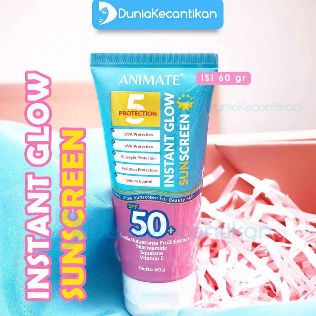 Jual Animate Instant Glow Sunscreen SPF 50 With 5 Protection Tabir ...