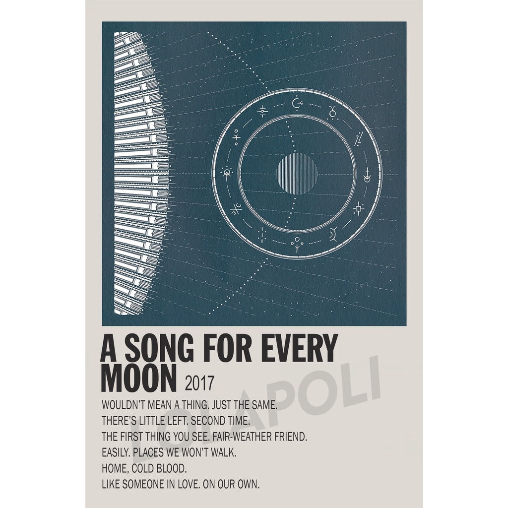Jual Poster Cover Album A Song for Every Moon - Bruno Major