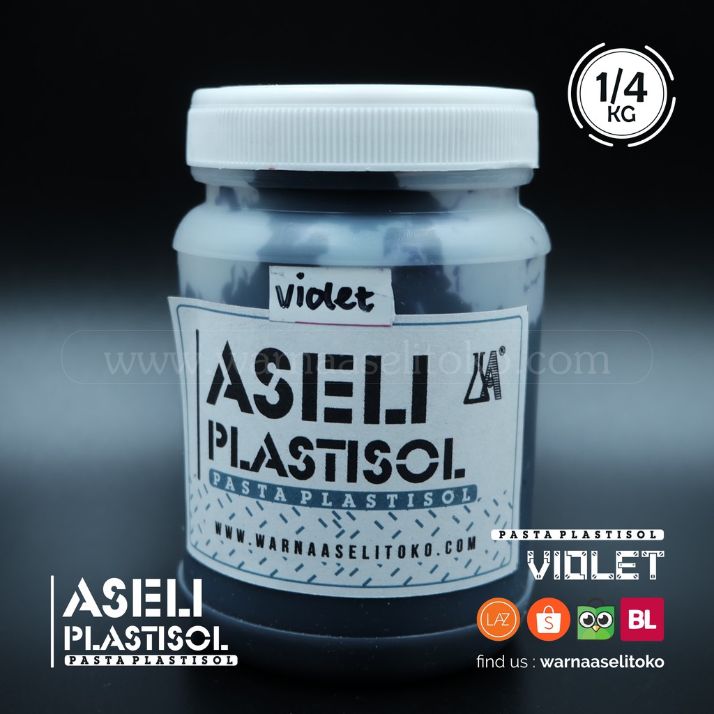 Jual Aseli Plastisol - Violet 1/4 Kg | Shopee Indonesia