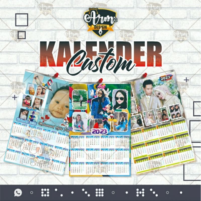 Jual KALENDER 2025 PAKAI FOTO ISI 2 ,3,4, 5,6 PLAY | Shopee Indonesia