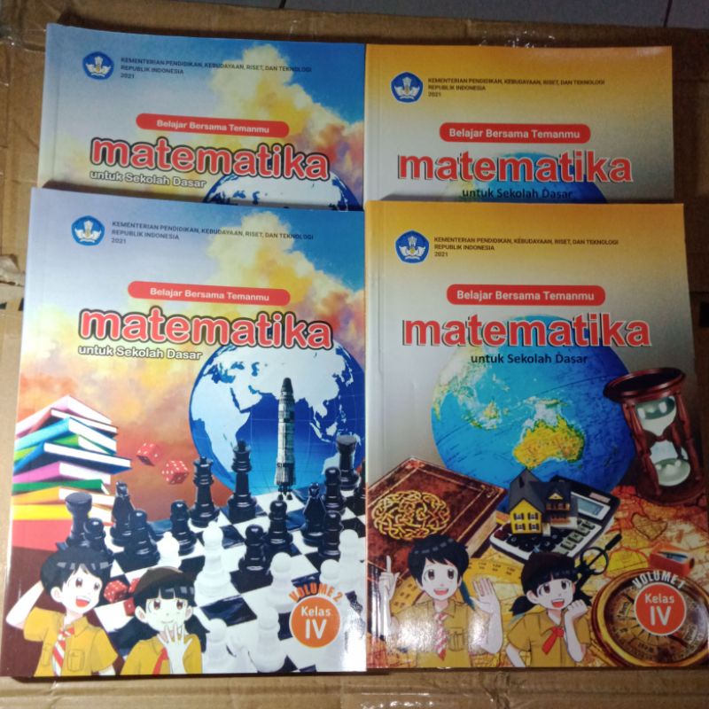 Jual Matematika Kurikulum Merdeka Kelas 4 SD Volume 1 2 | MTK Kelas IV ...