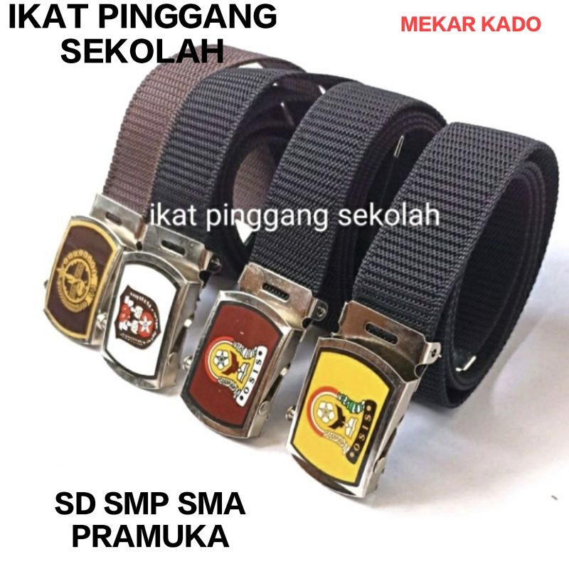 Jual Sabuk ikat pinggang Sekolah SD.SMP.SMA.PRAMUKA (Panjang sabuk 90cm