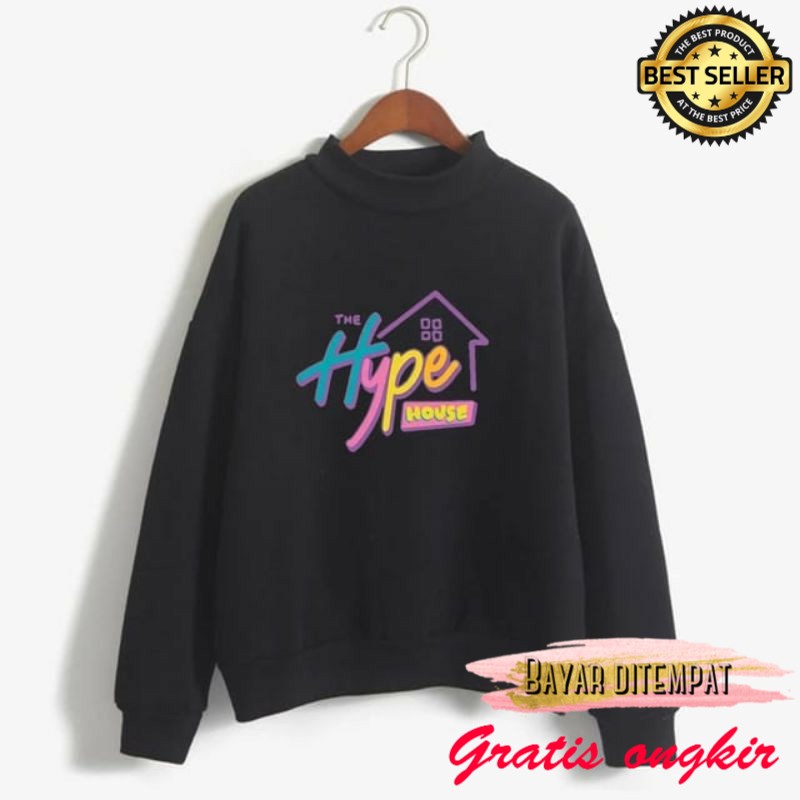 Jual m l abg korea jaket sweater cod THE HYPE HOUSE SWEATER