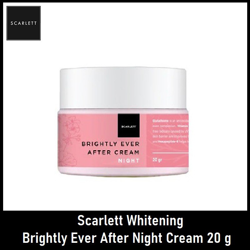 Jual Scarlett Whitening Day And Night Cream Acne Brightly Ever After Krim Siang Malam 20 G 1828