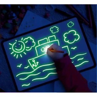 Big Size Illuminate Light Drawing Board In Dark Kids Paint Toy