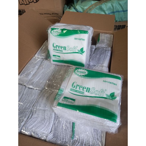 TISU GREEN LIPAT ISI 50sheet