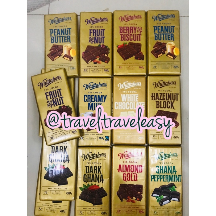 Jual COKELAT- WHITTAKERS CHOCOLATE COKLAT ASLI 200GRAM - CREAMY MILK ...