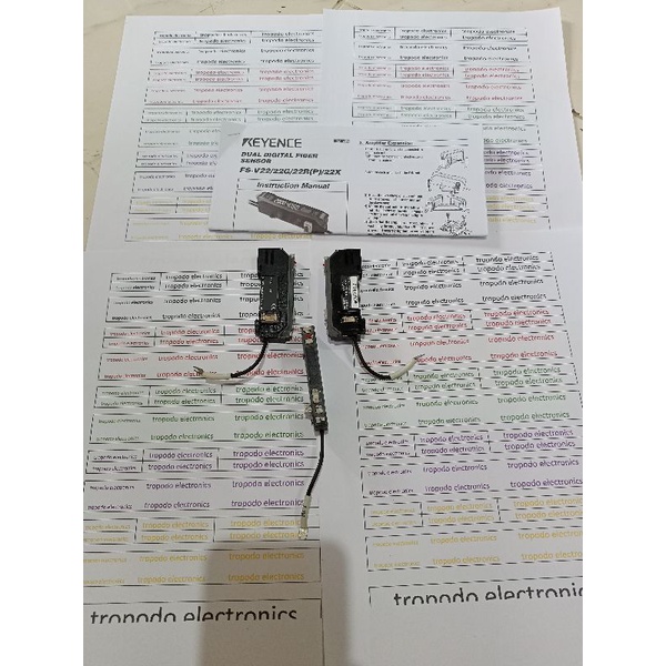 Jual Dual Digital Fiber Sensor Amplifier Npn Expansion Keyence Fs V