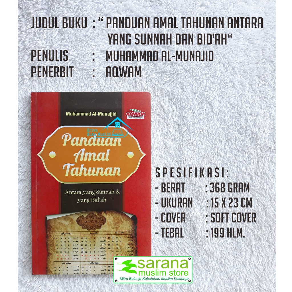 Jual Buku Panduan Amal Tahunan Antara Yang Sunnah Dan Bid'ah | Shopee ...