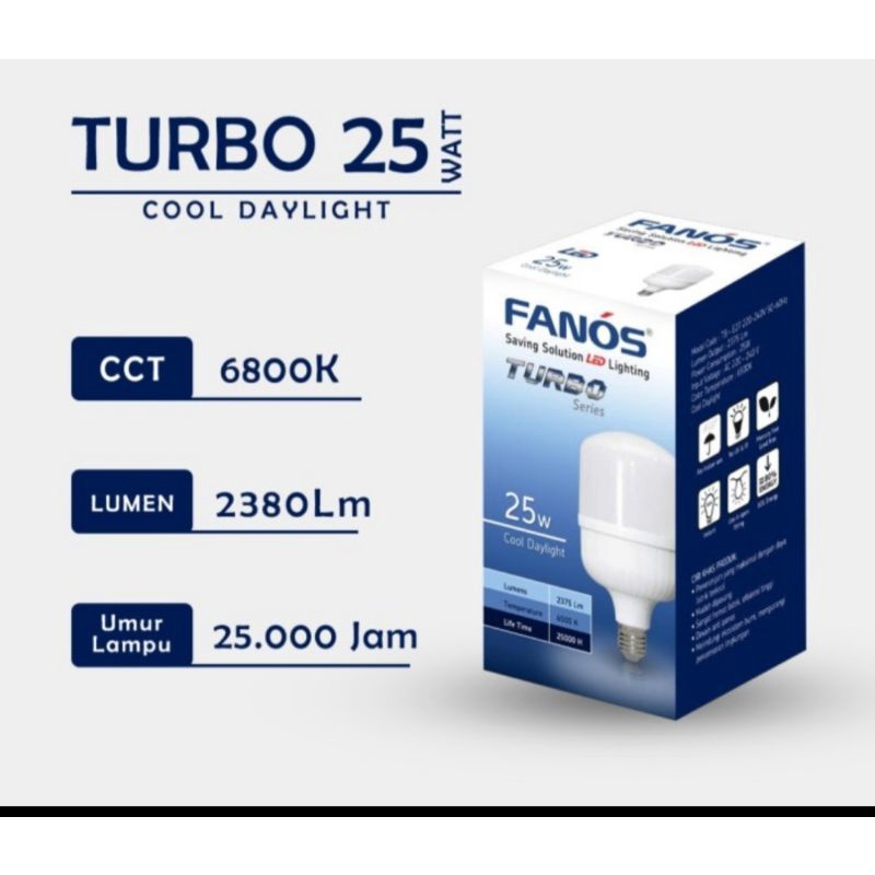 Jual lampu LED fanos turbo 25 watt | Shopee Indonesia