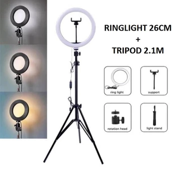 Paket Komplit Tripod 2.1M Mini Ball Head Ball Holder Premium Holder E Tomsis 1 Tombol