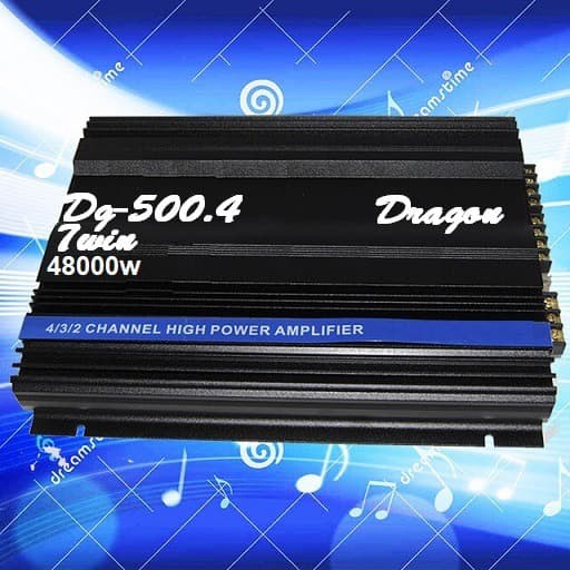 Jual Power Audio Amplifier Mobil stereo 48000w 4 Channel 12db Bass ...