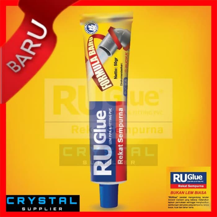 Jual Lem Ruglue Tube 50 Gram Untuk Pipa Paralon Pvc Truglue Rucika