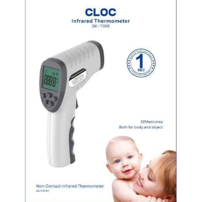 Jual CLOC THERMOGUN INFRARED THERMOMETER LISENSI ALAT MEDIS