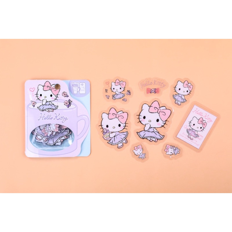 Jual Sticker Pack Aesthetic Original Sanrio PVC Hello Kitty Little Twin ...