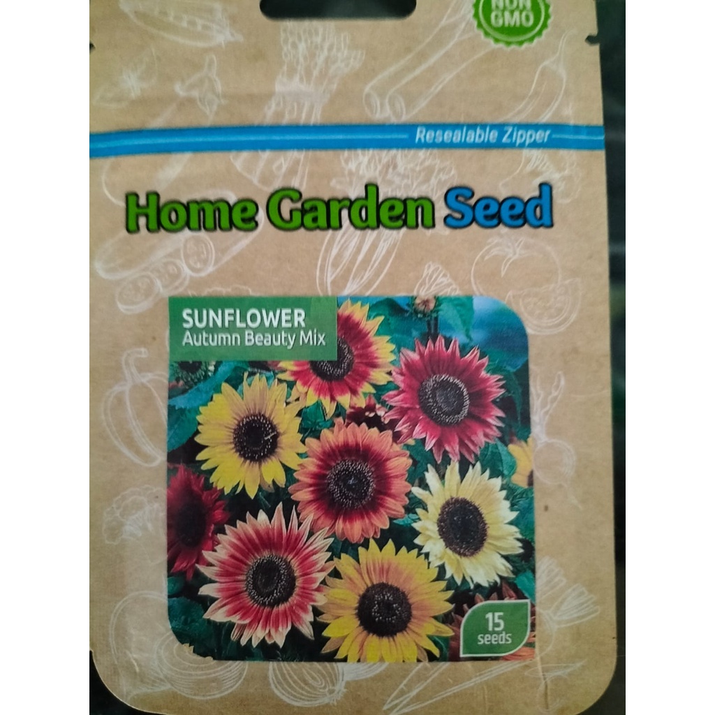 Jual Benih Sunflower Autumn Beauty Mix 15 seeds Bunga Matahari Home