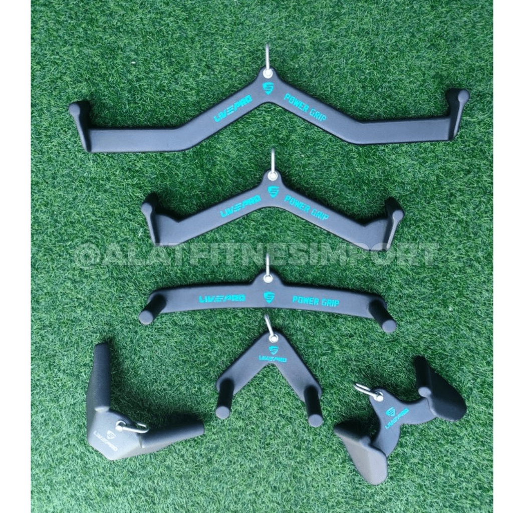 Jual Livepro Power Grip Set Hand Grip Handle Bar Cable Attachment Gym