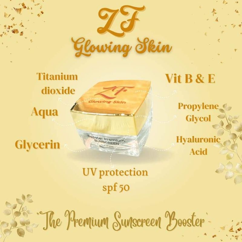 Jual ZF SUNSCREEN PREMIUM GLOWING | Shopee Indonesia