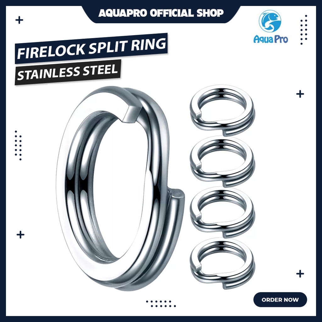 Jual Split Ring Solid Ring Rolling Swivel Pancing Firelock