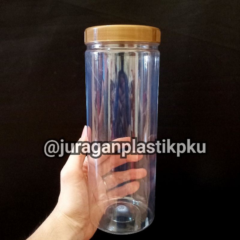 Jual Toples Jar Plastik Silinder 1500ml Botol Toples Tabung Kue Nastar Hampers Snack 1500 Ml 1 8059
