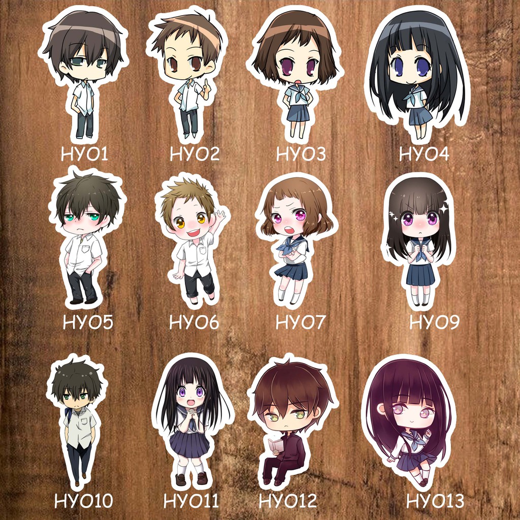 Jual Stiker sticker anime lengkap hyouka | Shopee Indonesia