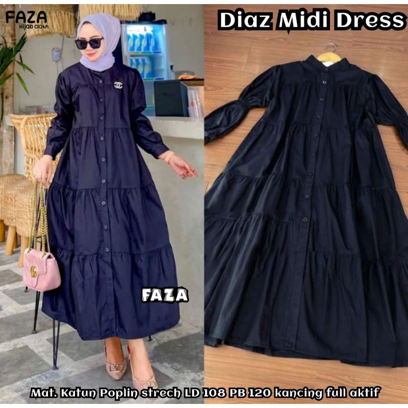 Dress midi sale cantik