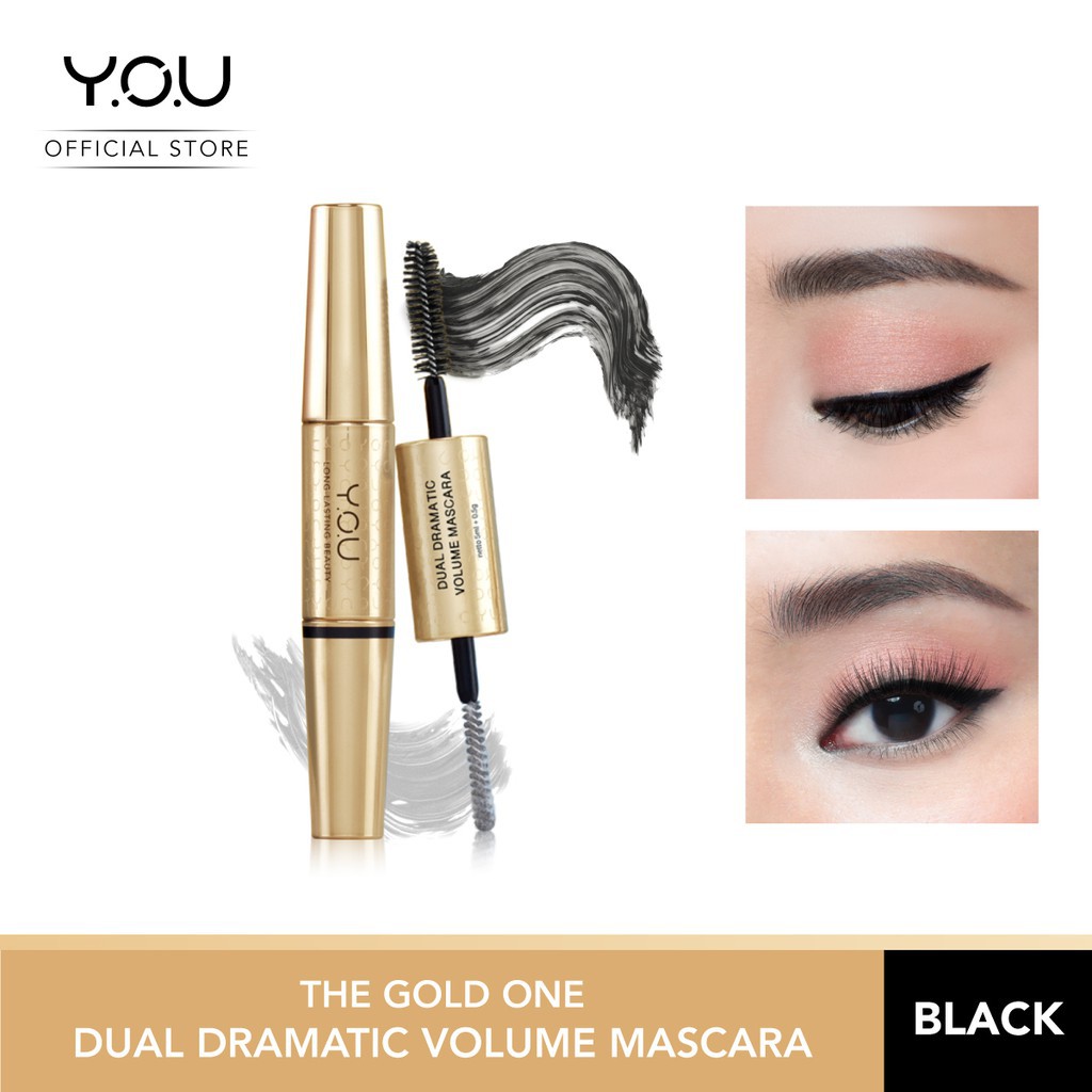Jual YOU The Gold One Dual Dramatic Volume Mascara [Long Lasting ...