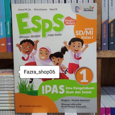 Jual Terbaru ESPS IPAS Ilmu Pengetahuan Alam Dan Sosial Sd/mi Kelas 1 ...