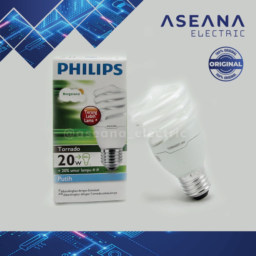 Jual Lampu Philips Tornado 20 Watt | Shopee Indonesia