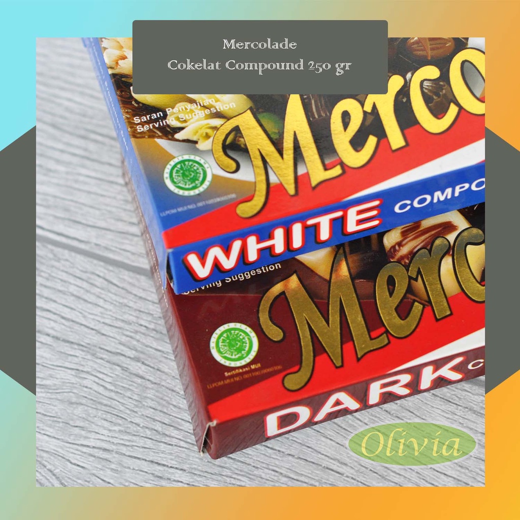 Jual Mercolade Premium Chocolate Compound Coklat Batang 250gr | Shopee ...