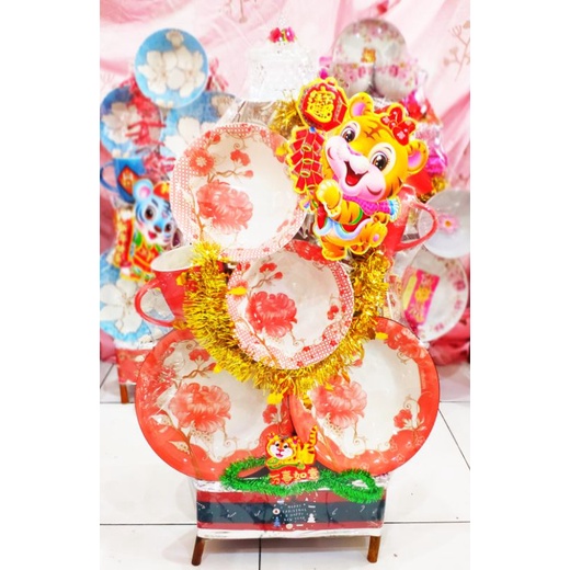 Jual parcel Imlek Medan CNY hampers piring exclusive keramik porslen ...