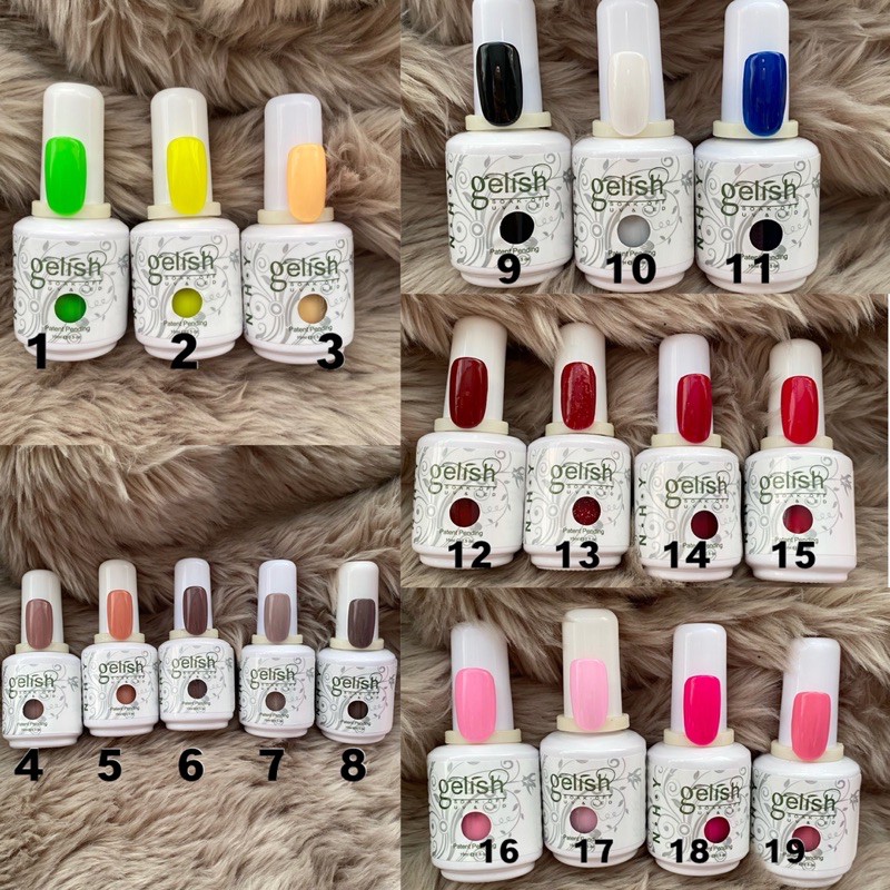 Jual GELISH GEL POLISH 15ml COLOR GEL / Kutek Gel Gelish Uv Led Lamp ...