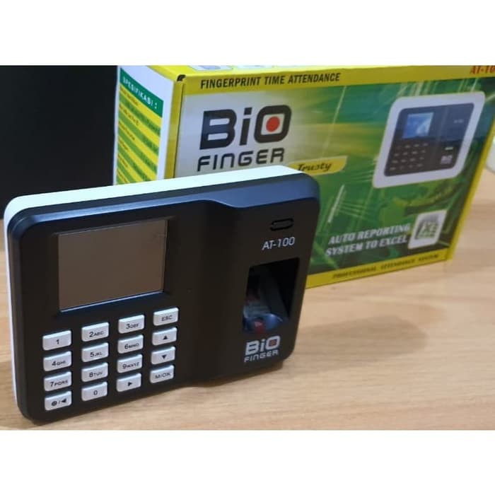 Jual Mesin Absensi Fingerprint Bio Finger AT 100 | Shopee Indonesia