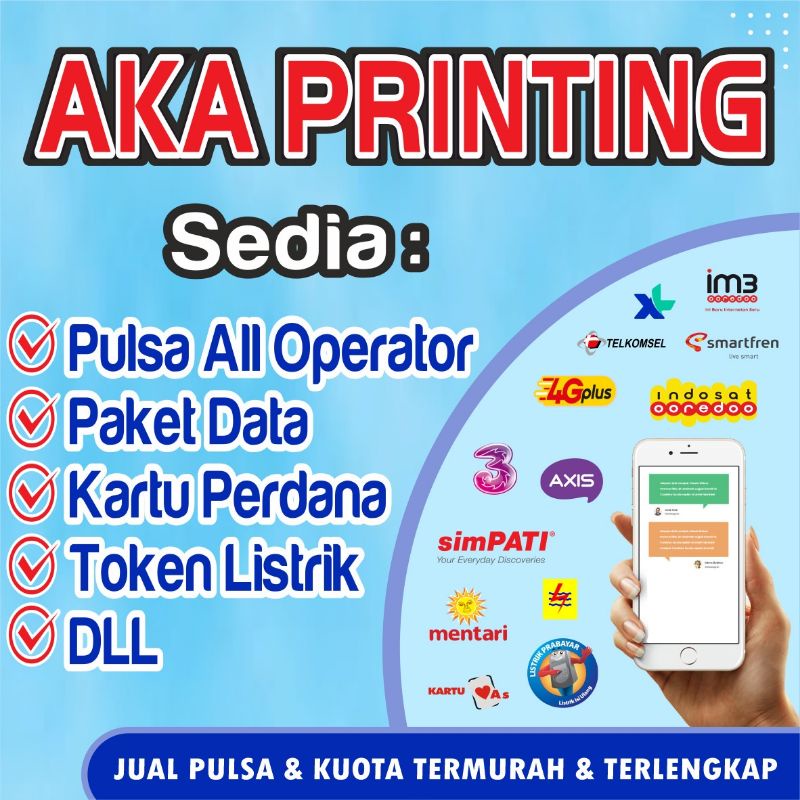 Jual Cod Bisa Request Spanduk Konter Spanduk Pulsa Banner Konter Spanduk Jual Pulsa Bisa