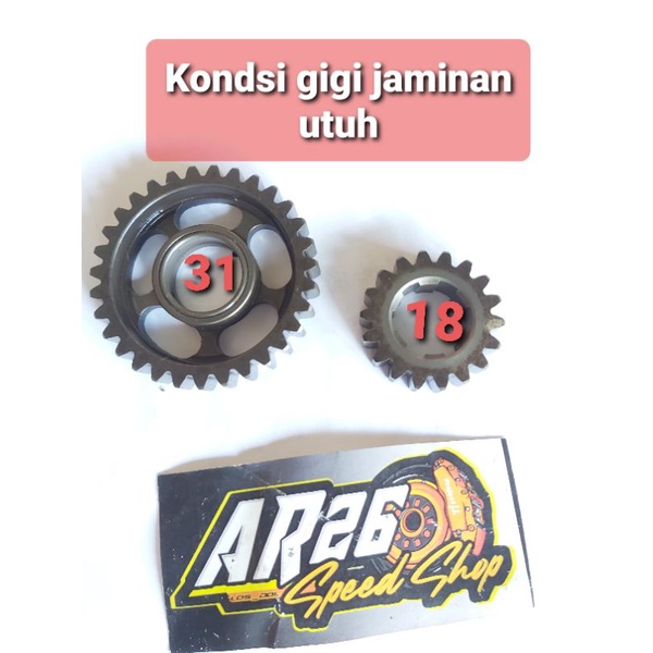 Jual Gigi 2 rasio mata 31 dan 18 Megapro Primus lama Gl pro neotech ...