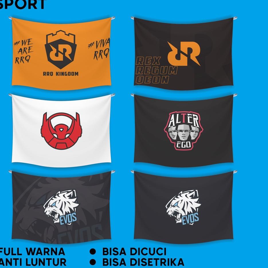 Jual Paling Disukai.. BENDERA KAIN ESPORT RRQ | ALTER EGO | BIGETRON ...