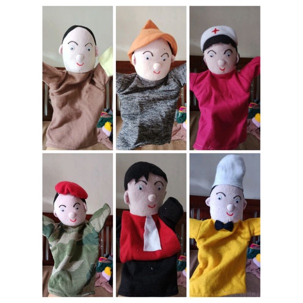 Jual Boneka Tangan Profesi Edukasi Anak Mendongeng | Shopee Indonesia