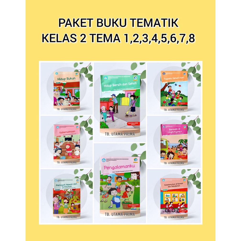 Jual Paket Lengkap Buku Tematik Sd Kelas Tema