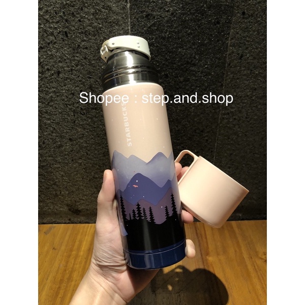 Jual Starbucks Thermos Korea Stainless Steel Starry Night Forest Limited Edition Shopee