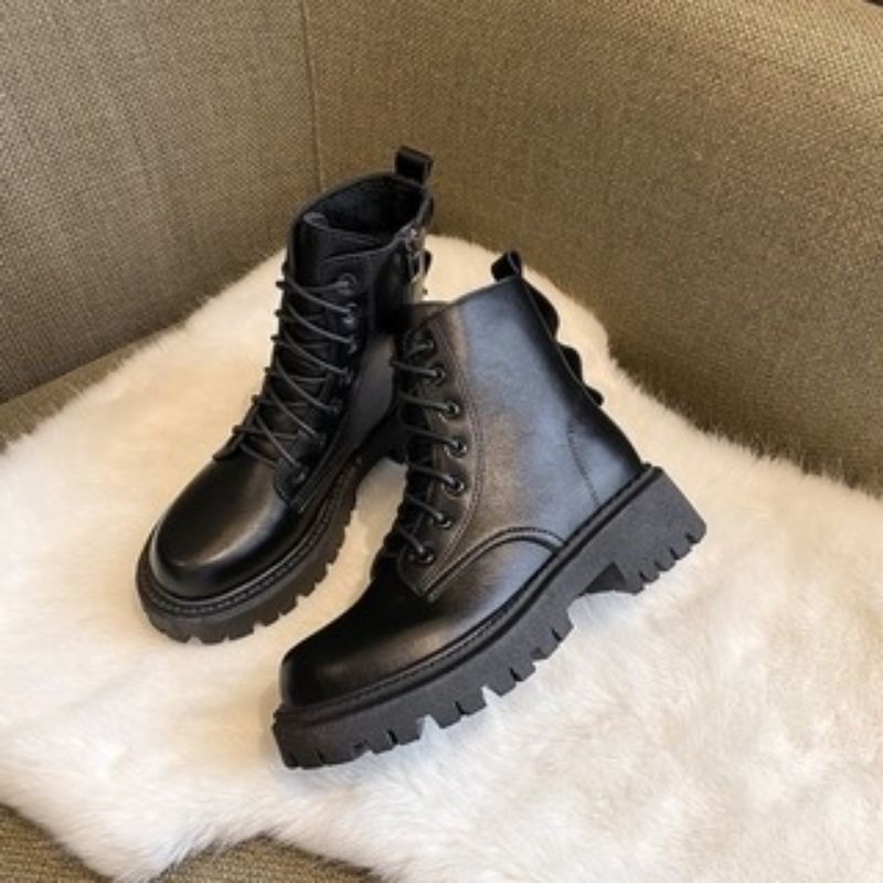 Jual R9 MEGA DISKON SEPATU BOOT KOREAN STYLE HITAM FAIR LOOK ORIGINAL