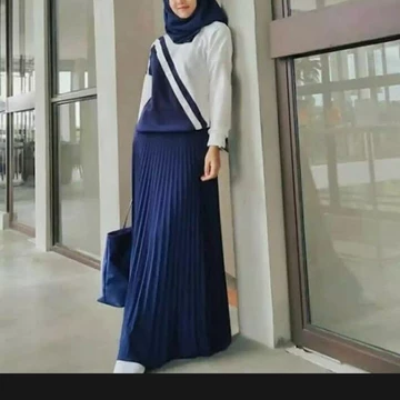 Rok Plisket Mayung Polos Premium Surabaya